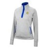 Colosseum Women's South Dakota State Jackrabbits Lillian 1/4 Zip Top Heather Grey