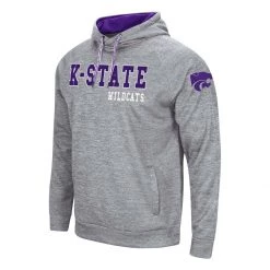 Colosseum Kansas State Wildcats Cyber 21 Hoodie Grey Heather