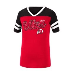 Colosseum Girls' Utah Utes Practically T-Shirt Red
