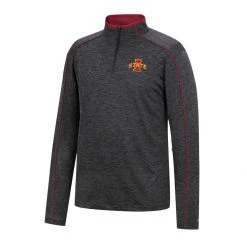 Colosseum Iowa State Cyclones Tournament 1/4 Zip Top Black