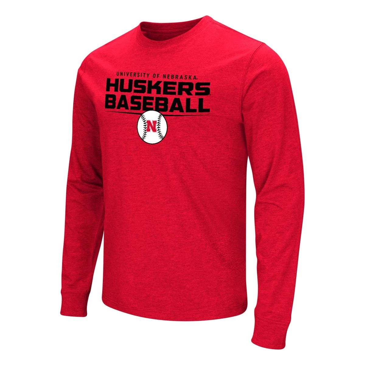 Colosseum Nebraska Cornhuskers Husker Baseball Long Sleeve Shirt Red 1 Colosseum Nebraska Cornhuskers Husker Baseball Long Sleeve Shirt Red
