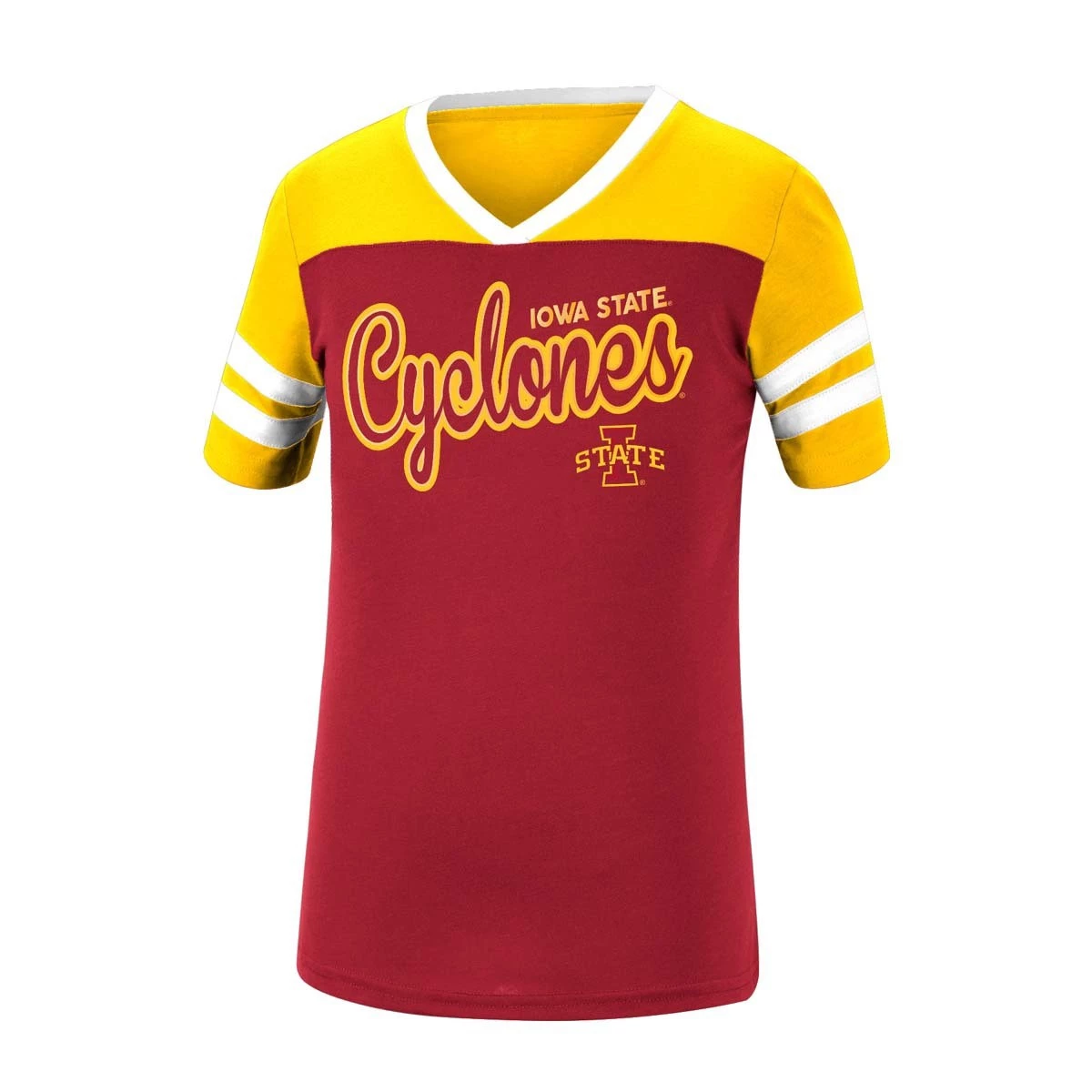 Colosseum Girls' Iowa State Cyclones Practically T-Shirt Curd 1 Colosseum Girls' Iowa State Cyclones Practically T-Shirt Curd