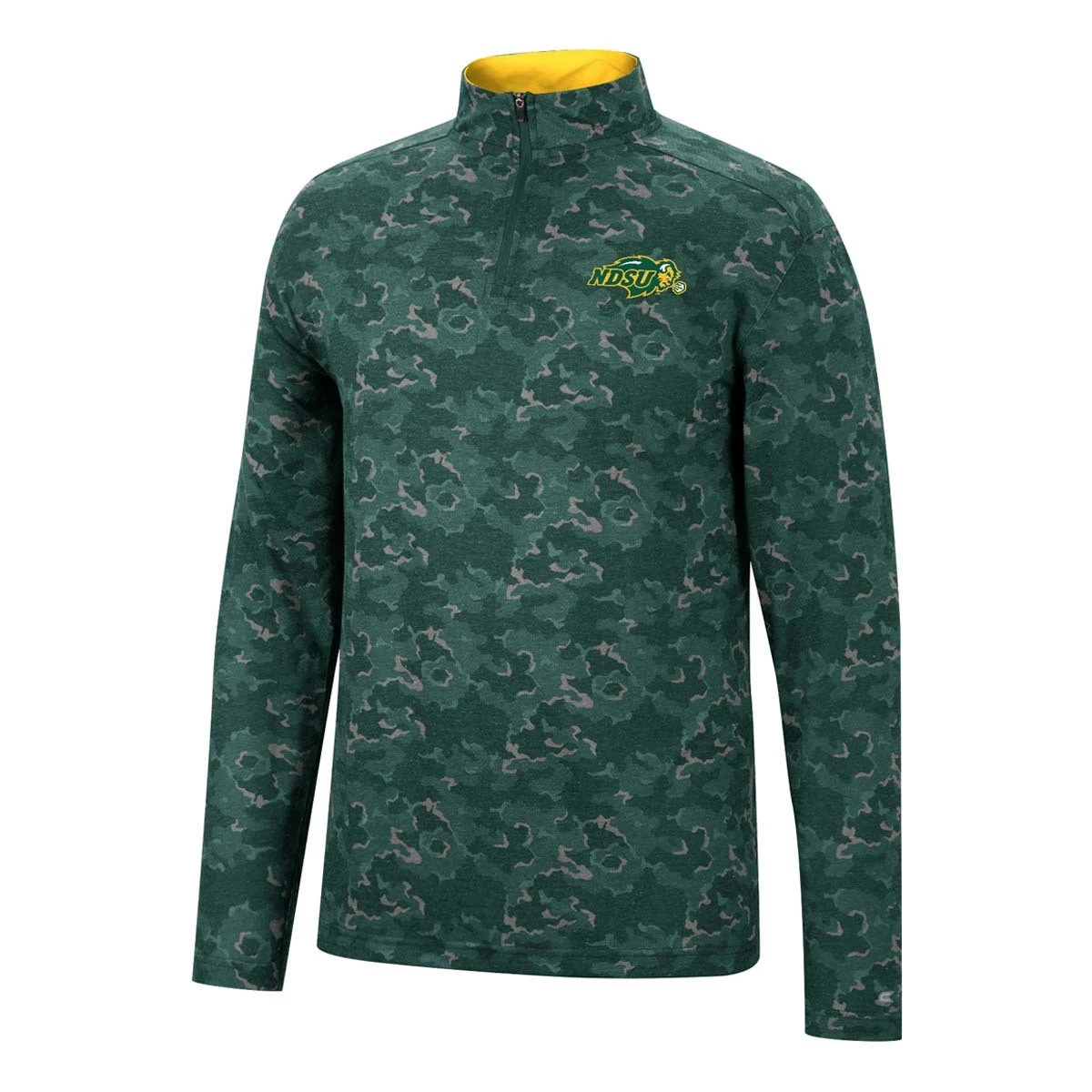 Colosseum North Dakota State Bison Tivo 1/4 Zip Top Forest 1 Colosseum North Dakota State Bison Tivo 1/4 Zip Top Forest