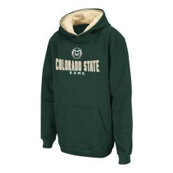 Colosseum Kids' Colorado State Rams Cotton DAT Hoodie Green