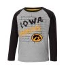 Colosseum Toddler Iowa Hawkeyes East End Long Sleeve Shirt Heather Grey