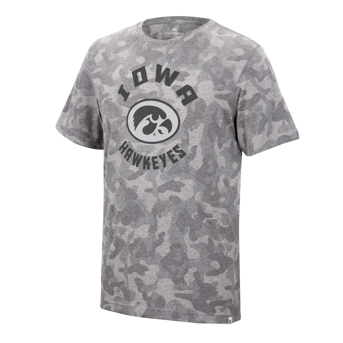 Colosseum Iowa Hawkeyes Quintana T-Shirt Grey Heather Camo 1 Colosseum Iowa Hawkeyes Quintana T-Shirt Grey Heather Camo