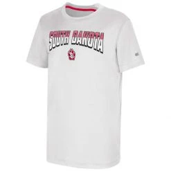 Colosseum Kids' South Dakota Coyotes Butterscotch T-Shirt White