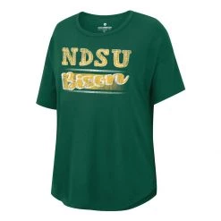 Colosseum Women's North Dakota State Bison Reporter T-Shirt Green