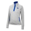 Colosseum Women's Air Force Academy Lillian 1/4 Zip Top Heather Grey