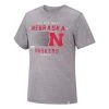 Colosseum Nebraska Cornhuskers Les T-Shirt Grey Heather
