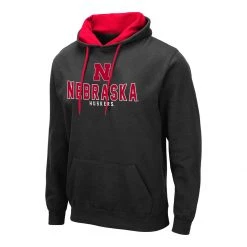 Colosseum Nebraska Cornhuskers Cotton DAT Hoodie Black