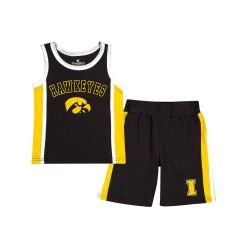 Colosseum Toddler Iowa Hawkeyes Right Tank & Shorts Set Black