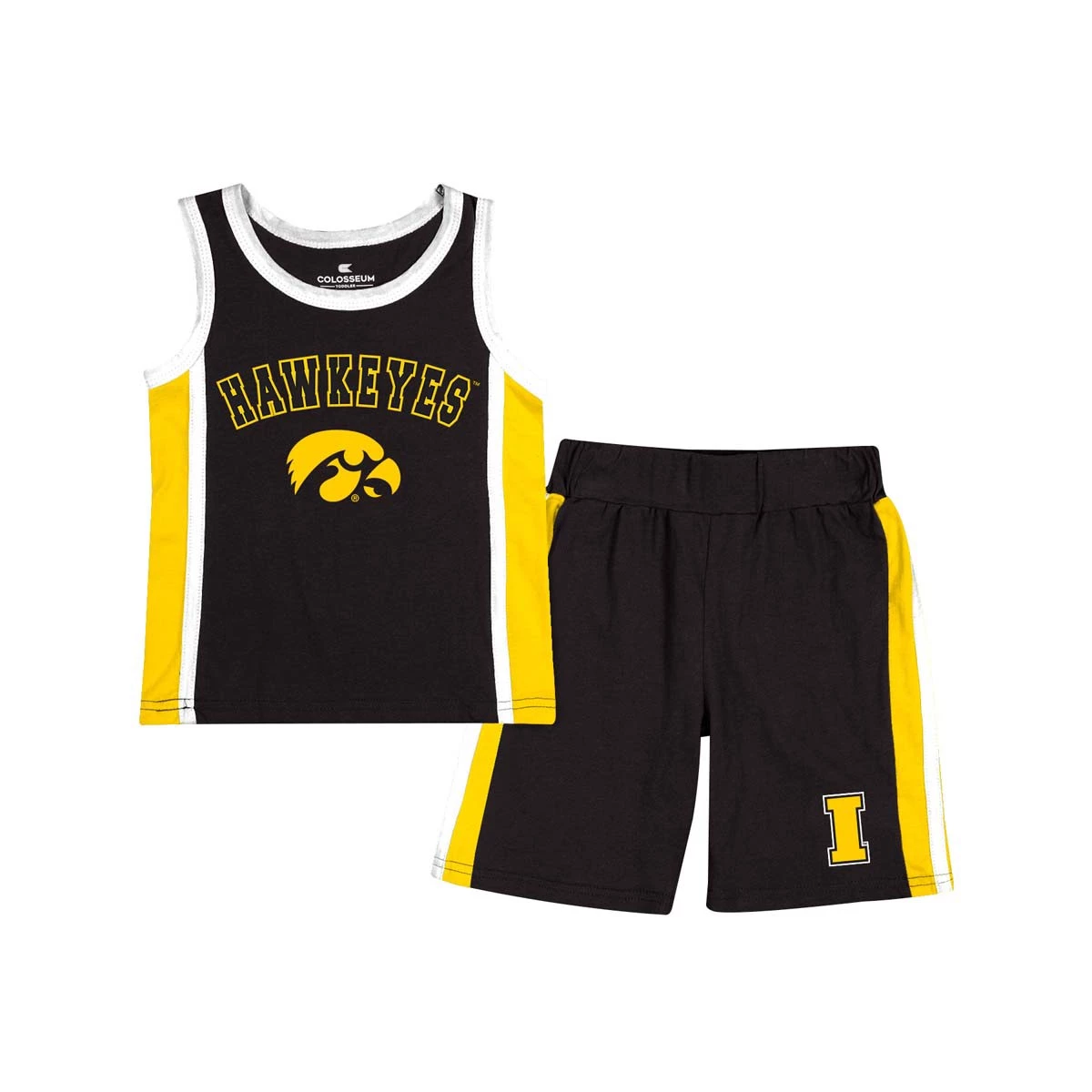 Colosseum Toddler Iowa Hawkeyes Right Tank & Shorts Set Black 2 Colosseum Toddler Iowa Hawkeyes Right Tank & Shorts Set Black - Image 2