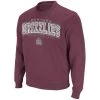 Colosseum Montana Grizzlies Now 22 Crewneck Sweatshirt Maroon