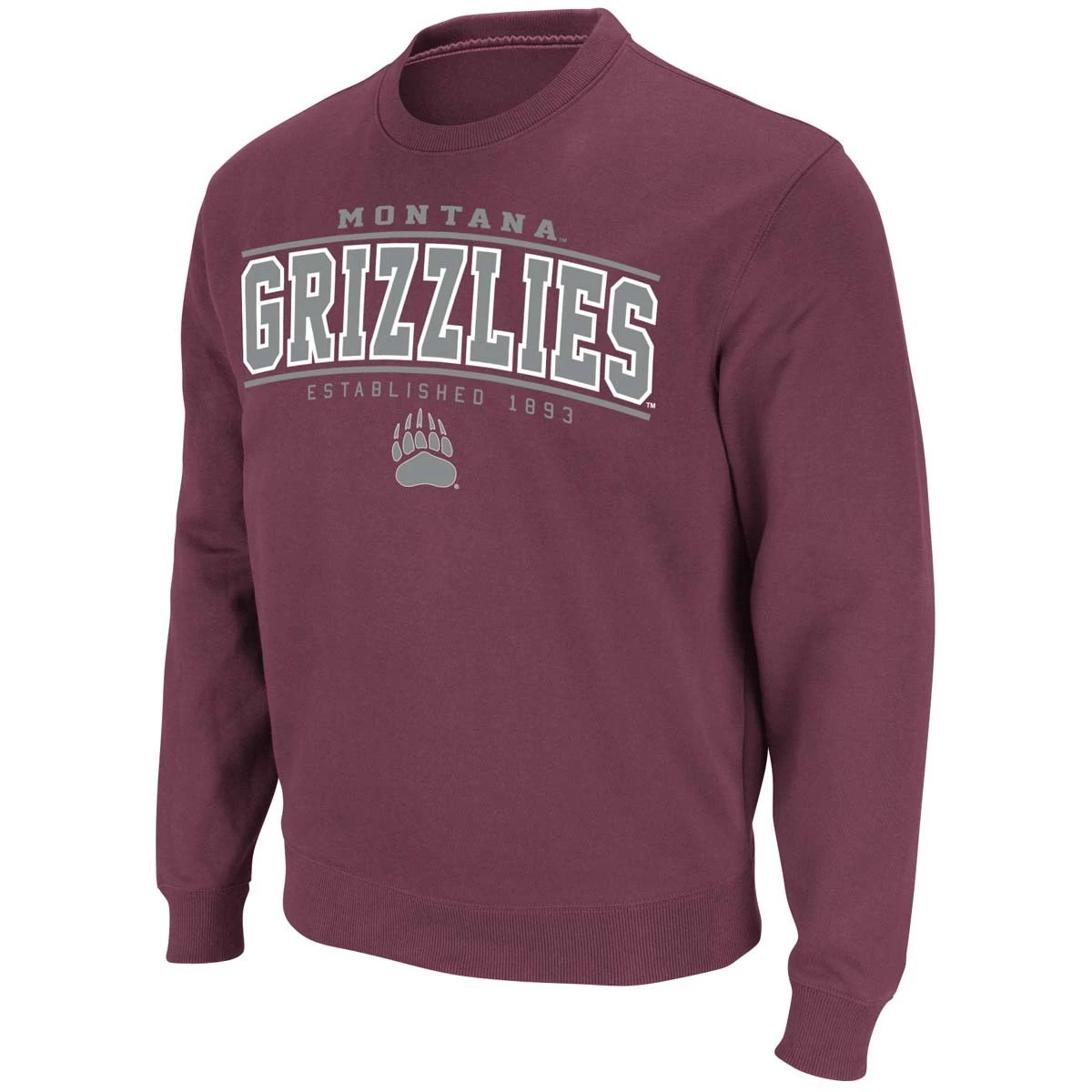 Colosseum Montana Grizzlies Now 22 Crewneck Sweatshirt Maroon 3 Colosseum Montana Grizzlies Now 22 Crewneck Sweatshirt Maroon - Image 3