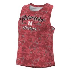 Colosseum Women's Nebraska Cornhuskers Bunny Tank Red