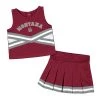 Colosseum Toddler Girls' Montana Grizzlies Carousel Cheer Set Maroon