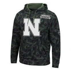 Colosseum Nebraska Cornhuskers Handball Hoodie Camo