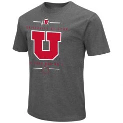 Colosseum Utah Utes Playbook T-Shirt Charcoal