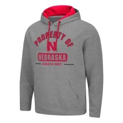 Colosseum Nebraska Cornhuskers Time Travelers Hoodie Grey