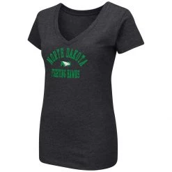 Colosseum Women's North Dakota Fighting Hawks Playbook T-Shirt Black