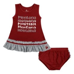 Colosseum Infant Girls' Montana Grizzlies Toons Dress & Shorts Set Red