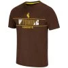 Colosseum Wyoming Cowboys Hungus T-Shirt Brown