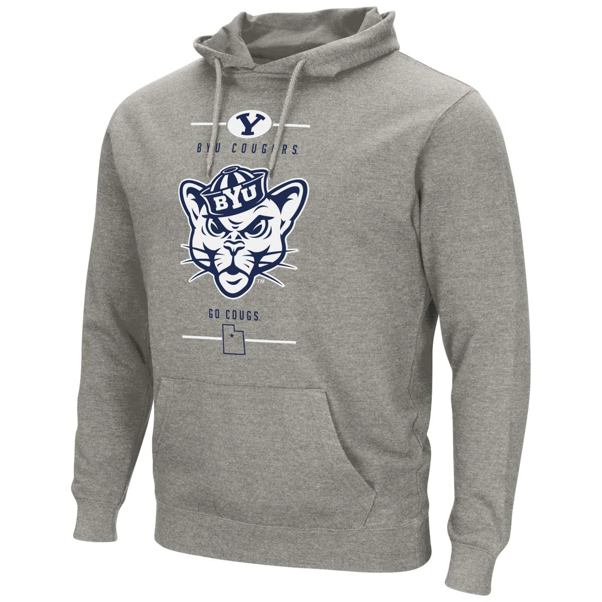 Colosseum BYU Cougars Juniper 2 Hoodie Grey Heather 2 Colosseum BYU Cougars Juniper 2 Hoodie Grey Heather - Image 2