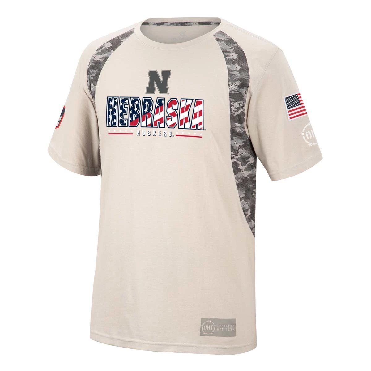 Colosseum Nebraska Cornhuskers Operation Hat Trick Adversary T-Shirt Tan 1 Colosseum Nebraska Cornhuskers Operation Hat Trick Adversary T-Shirt Tan