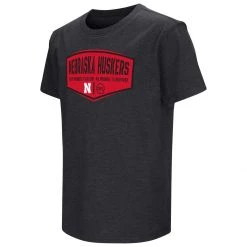 Colosseum Kids' Nebraska Cornhuskers Diamond Protect T-Shirt Black -Colosseum Sales Shop unnamed file 1690