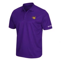 Colosseum Northern Iowa Panthers Greens Polo Purple