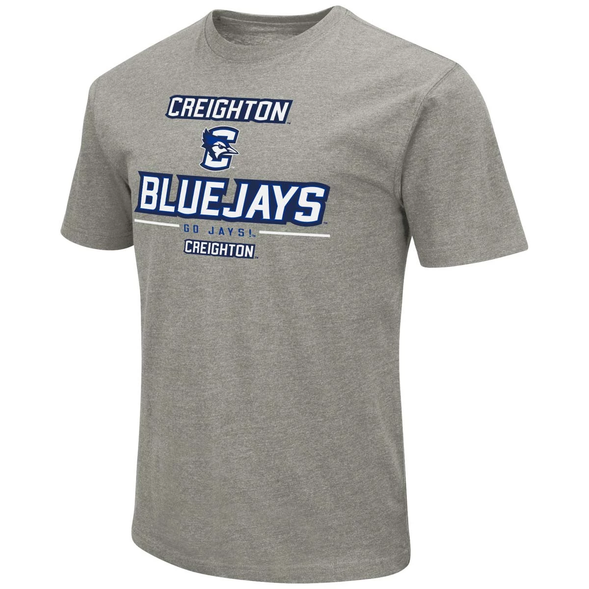Colosseum Creighton Bluejays Playbook T-Shirt Heather Grey 3 Colosseum Creighton Bluejays Playbook T-Shirt Heather Grey - Image 3
