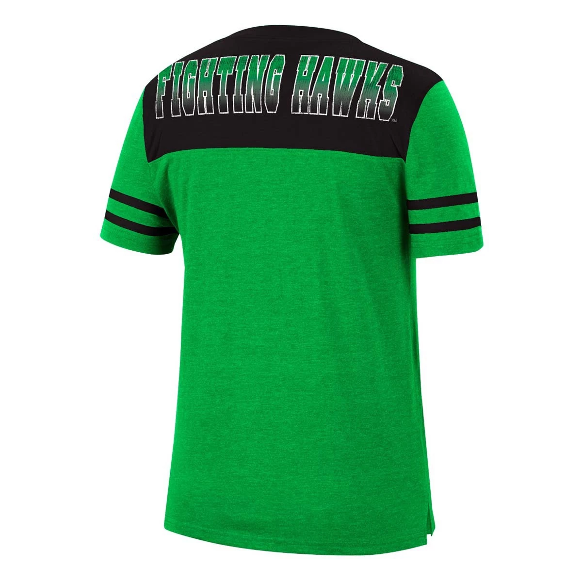Colosseum Women's North Dakota Fighting Hawks Dinner Party T-Shirt Kelly Green 2 Colosseum Women's North Dakota Fighting Hawks Dinner Party T-Shirt Kelly Green - Image 2