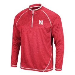 Colosseum Nebraska Cornhuskers Movies 1/4 Zip Top Red -Colosseum Sales Shop unnamed file 1766