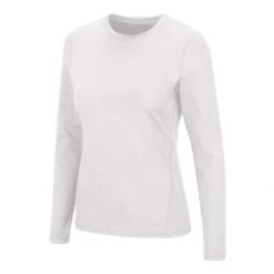 Women's Colosseum Thermal Spandex Long Sleeve Crew Shirt Black