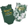 Colosseum Infant Girls' North Dakota State Bison Two Bits 2-Pack Onesie Green