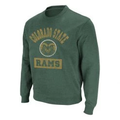 Colosseum Colorado State Rams Now 22 Crewneck Sweatshirt Forest