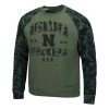 Colosseum Nebraska Cornhuskers Joe Crewneck Sweatshirt Olive