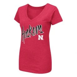 Colosseum Women's Nebraska Cornhuskers Playbook 21 T-Shirt Red