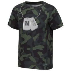 Colosseum Toddler Nebraska Cornhuskers Operation Hat Trick Tags T-Shirt Camo