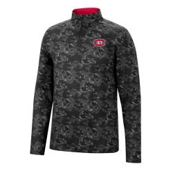 Colosseum St. Cloud State Huskies Tivo 1/4 Zip Top Black