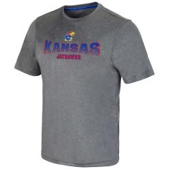 Colosseum Kansas Jayhawks Larry T-Shirt Heather Grey