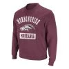 Colosseum Morningside Mustangs Now 22 Crewneck Sweatshirt Maroon