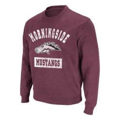 Colosseum Morningside Mustangs Now 22 Crewneck Sweatshirt Maroon