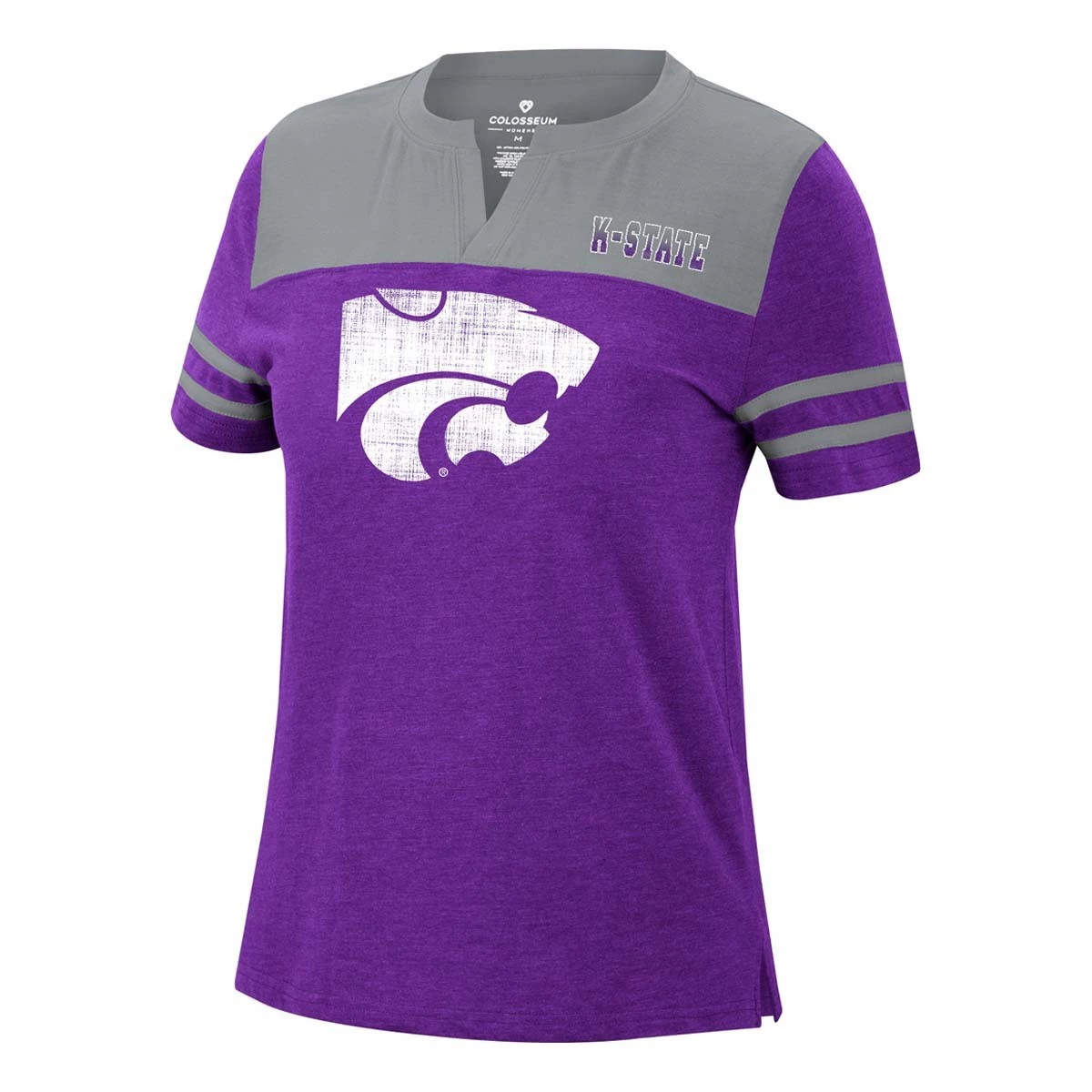 Colosseum Women's Kansas State Wildcats Dinner Party T-Shirt Purple 1 Colosseum Women's Kansas State Wildcats Dinner Party T-Shirt Purple