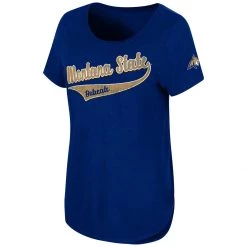 Colosseum Women's Montana State Bobcats Down To River T-Shirt Navy