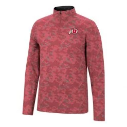 Colosseum Utah Utes Tivo 1/4 Zip Top Red -Colosseum Sales Shop unnamed file 1961