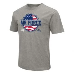 Colosseum Air Force Academy Operation Hat Trick Flag T-Shirt Heather Grey