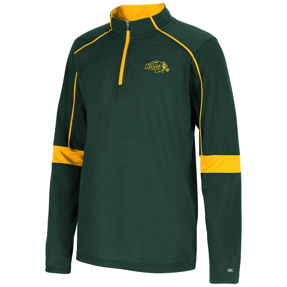 Colosseum Kids' North Dakota State Bison Slugworth 1/4 Zip Forest 3 Colosseum Kids' North Dakota State Bison Slugworth 1/4 Zip Forest - Image 3