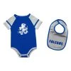 Colosseum Infants Air Force Falcons Warner Onesie & Bib Set Royal